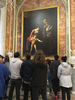 Students view Caravaggio's 'Madonna and Child with St. Anne' at Galleria Borghese