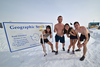 Yuka and her colleagues braved bitter -50 windchills on their sprints to the sauna!