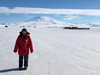 Yuka is all smiles on the South Pole